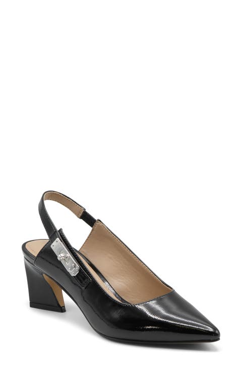 Addia Faux Leather Slingback Pump