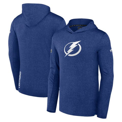 Men's Fanatics Branded  Blue Tampa Bay Lightning Authentic Pro Lightweight Pullover Hoodie