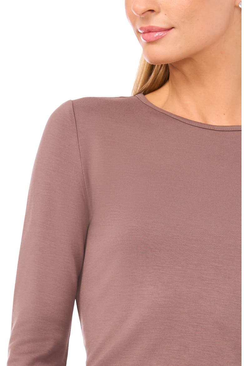 Long Sleeve Knit Top, Alternate, color, MINK TAUPE