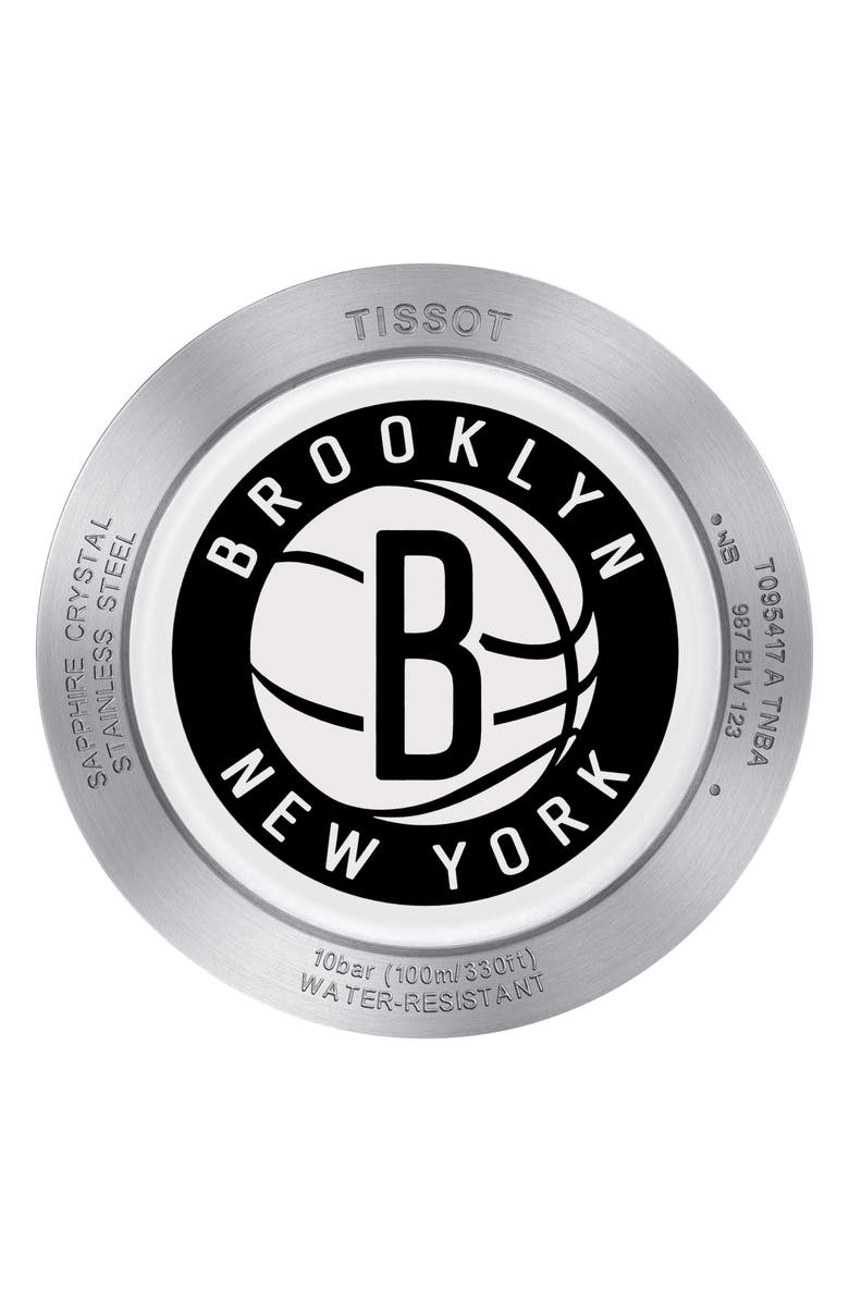 Tissot Quikster NBA Chronograph NATO Strap Watch, 42mm, Alternate, color, 