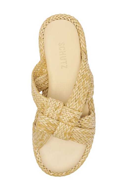 Shop Schutz Kali Slide Sandal In Natural Nibs