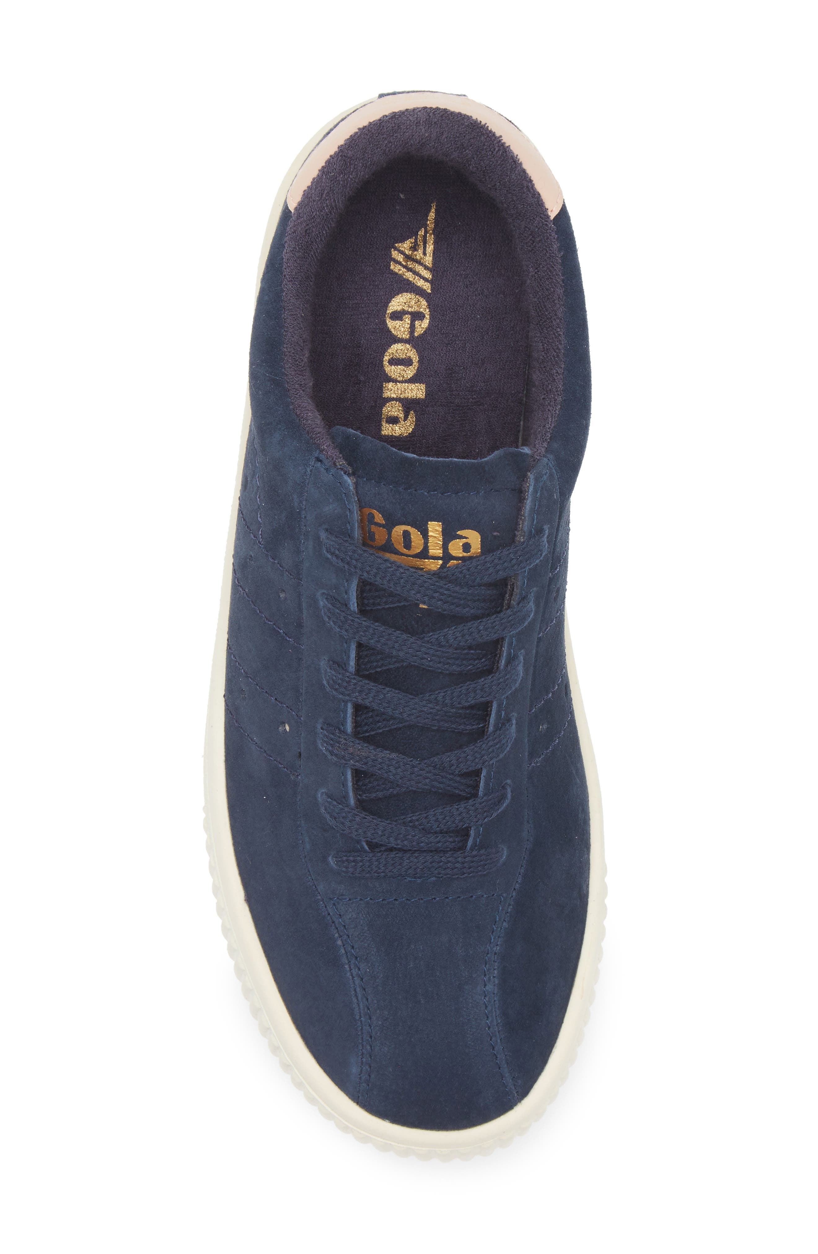 Gola Super Court Suede Sneaker, Alternate, color, Navy/ Pearl Pink