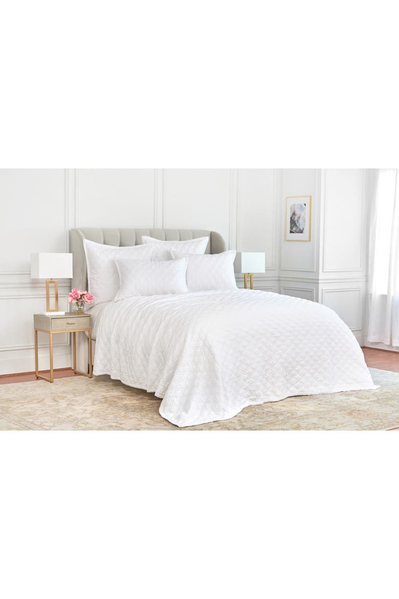 Emory Dove Queen Quilt, Main, color, White