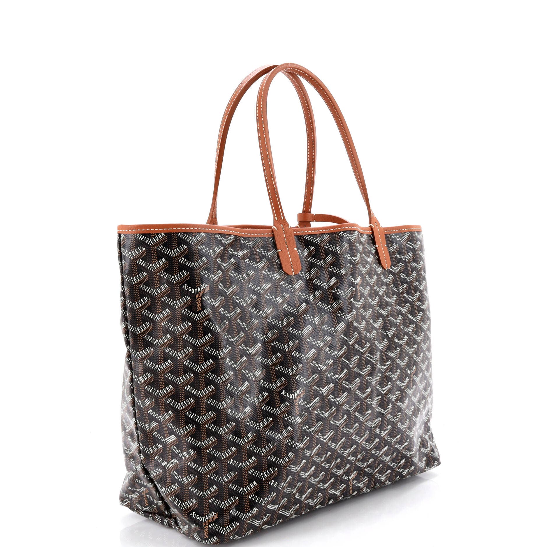 Pre-Owned Goyard Saint Louis Tote Coated Canvas PM, Alternate, color, Black