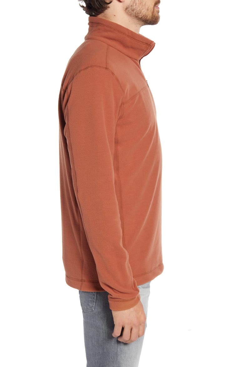 Micro D® Quarter-Zip Fleece Pullover, Alternate, color, SISU BROWN