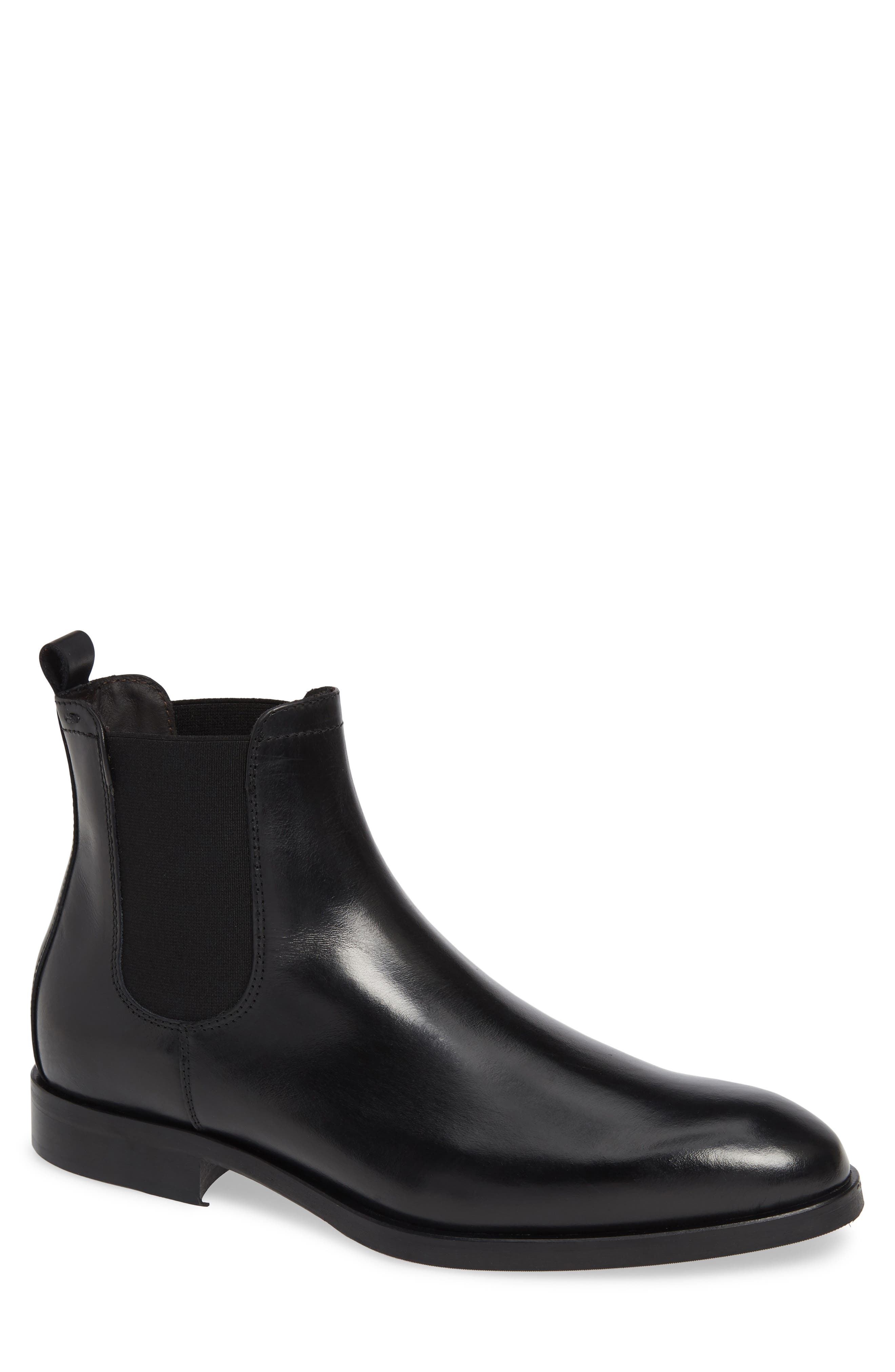 Andreas Chelsea Boot, Main, color, VITELLO NERO LEATHER