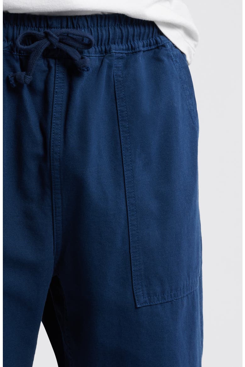 Organic Cotton Canvas Drawstring Chef Pants, Alternate, color, DARK NAVY