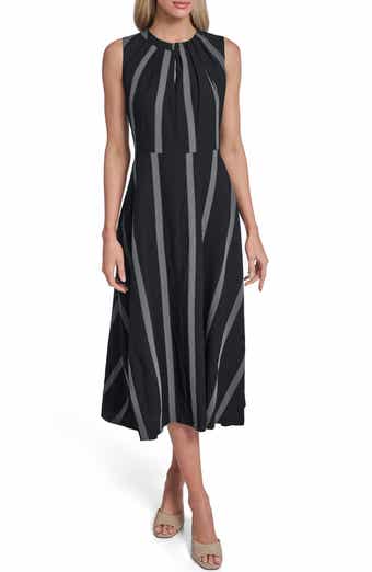 Calvin Klein Stripe Midi Dress