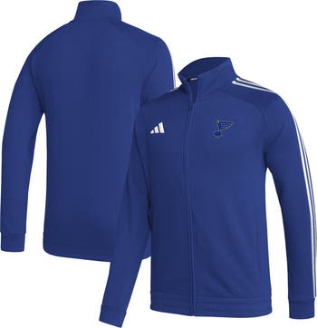 adidas Men's adidas Blue St. Louis Blues Raglan Full-Zip Track