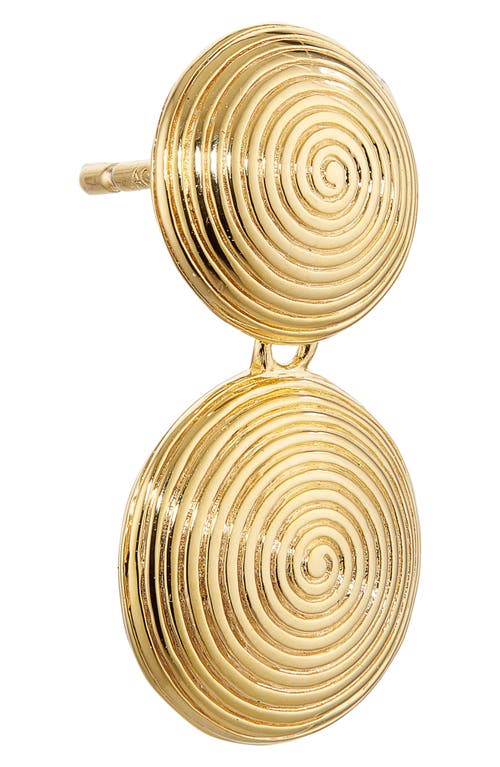 Lie Studio Lié Studio The Rita Drop Earrings In Gold