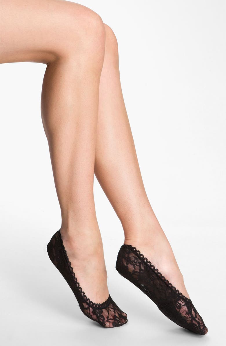 Nordstrom No Show Lace Liner Socks, Main, color, 