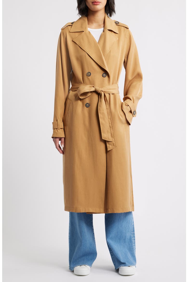 Trench Coat, Main, color, GOLDEN CAMEL