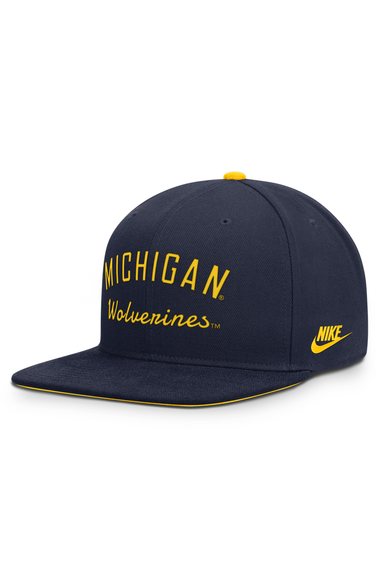 Men's Nike  Navy Michigan Wolverines Legacy Snapback Hat, Main, color, Navy