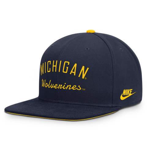 Men's Nike  Navy Michigan Wolverines Legacy Snapback Hat