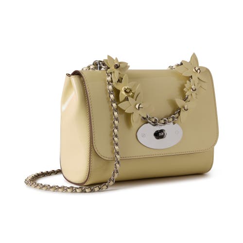 Mulberry Lily Patent Leather Satchel In Buttermilk