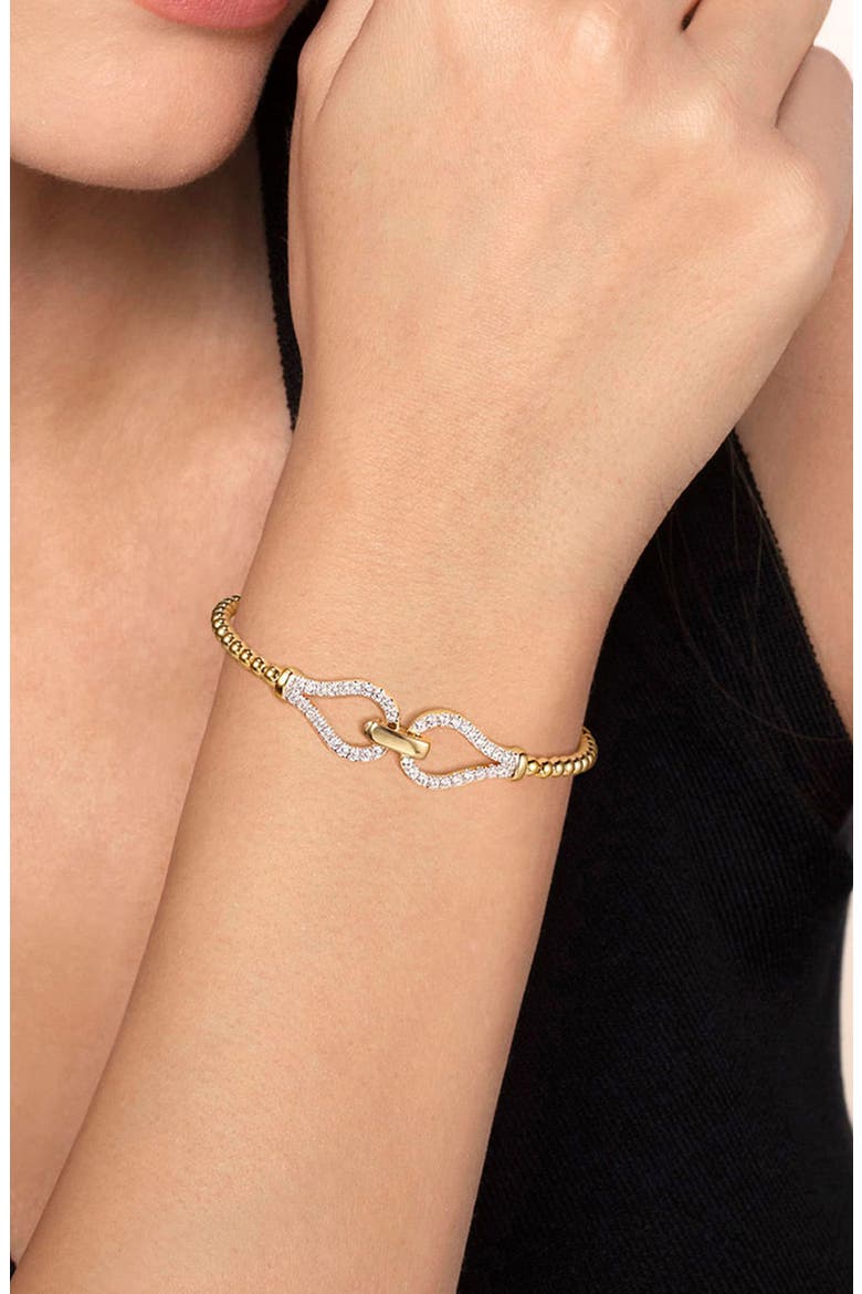 Bujukan Diamond Link Bracelet, Alternate, color, GOLD