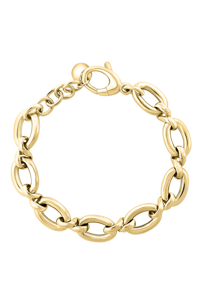Oval Link Bracelet, Alternate, color, GOLD