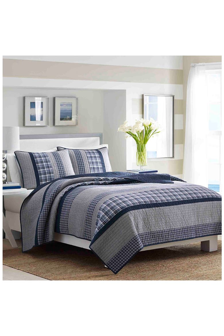 Adleson Pieced Quilt, Main, color, NAVY