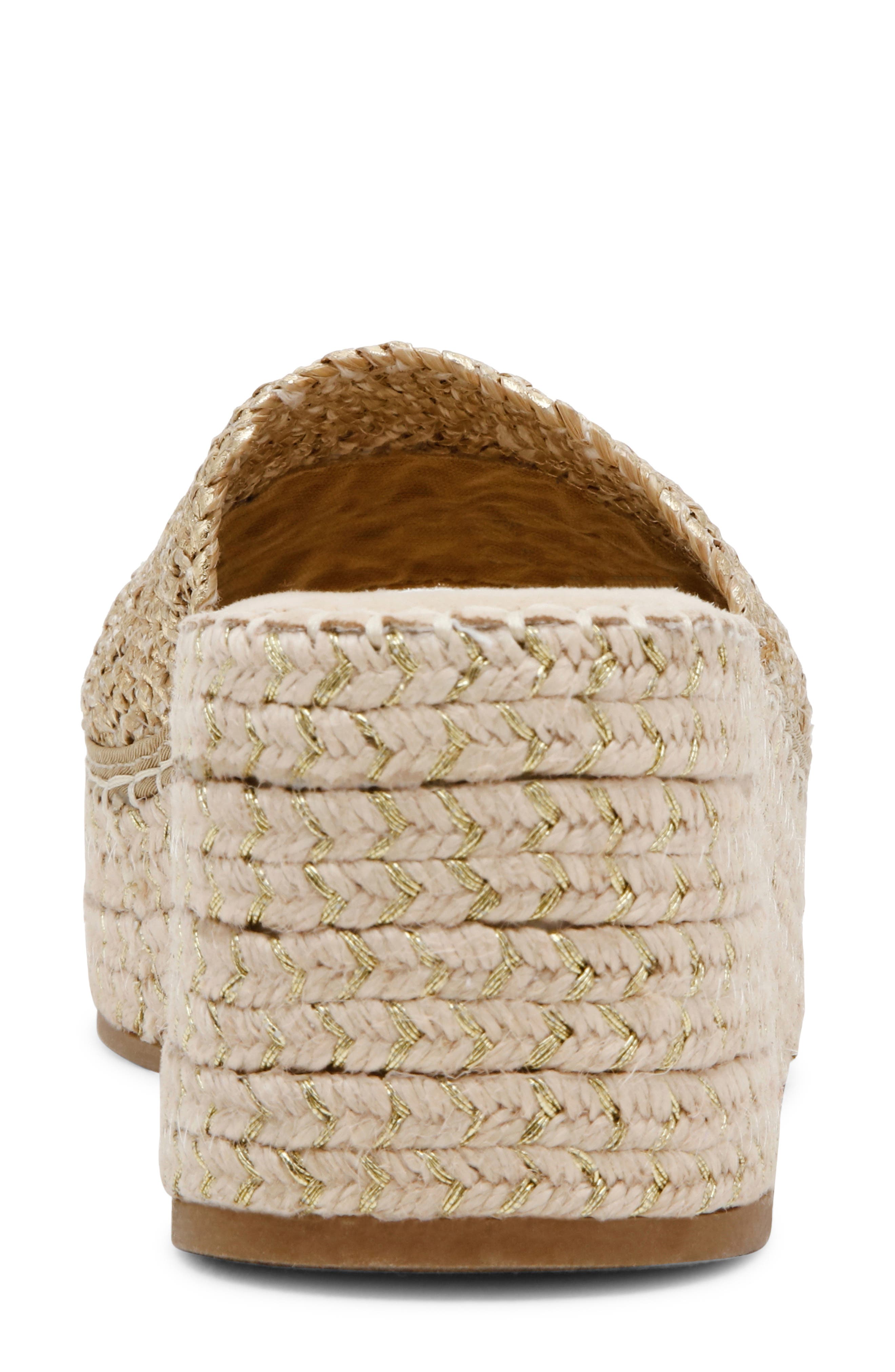 Anne Klein Cruz Platform Wedge Sandal, Alternate, color, Light Gold