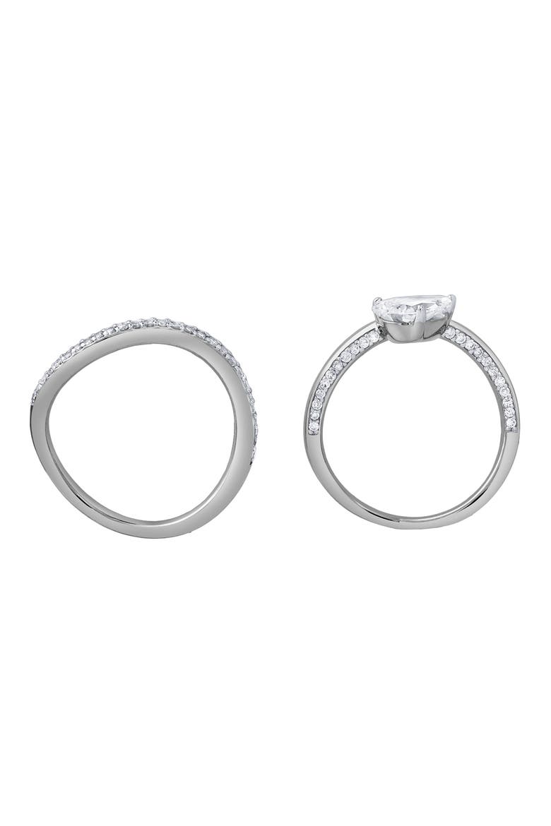 Selena Silk Wave 2.00 Ct Pear Lab Grown Diamond Engagement Ring, Alternate, color, 14K White Gold