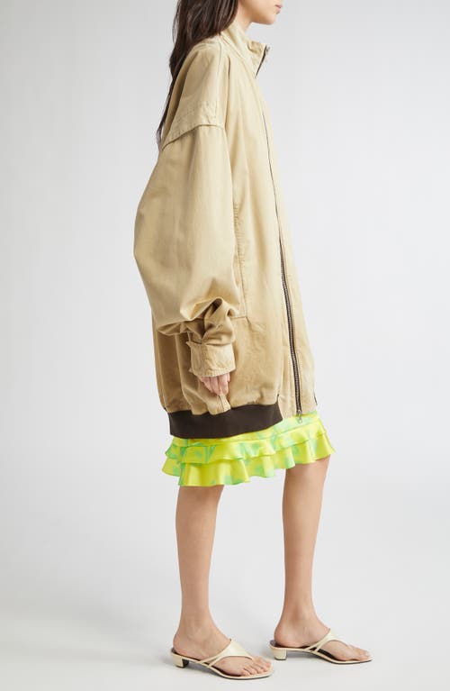 Julie Kegels Vance Xl Cotton Bomber Jacket In Beige