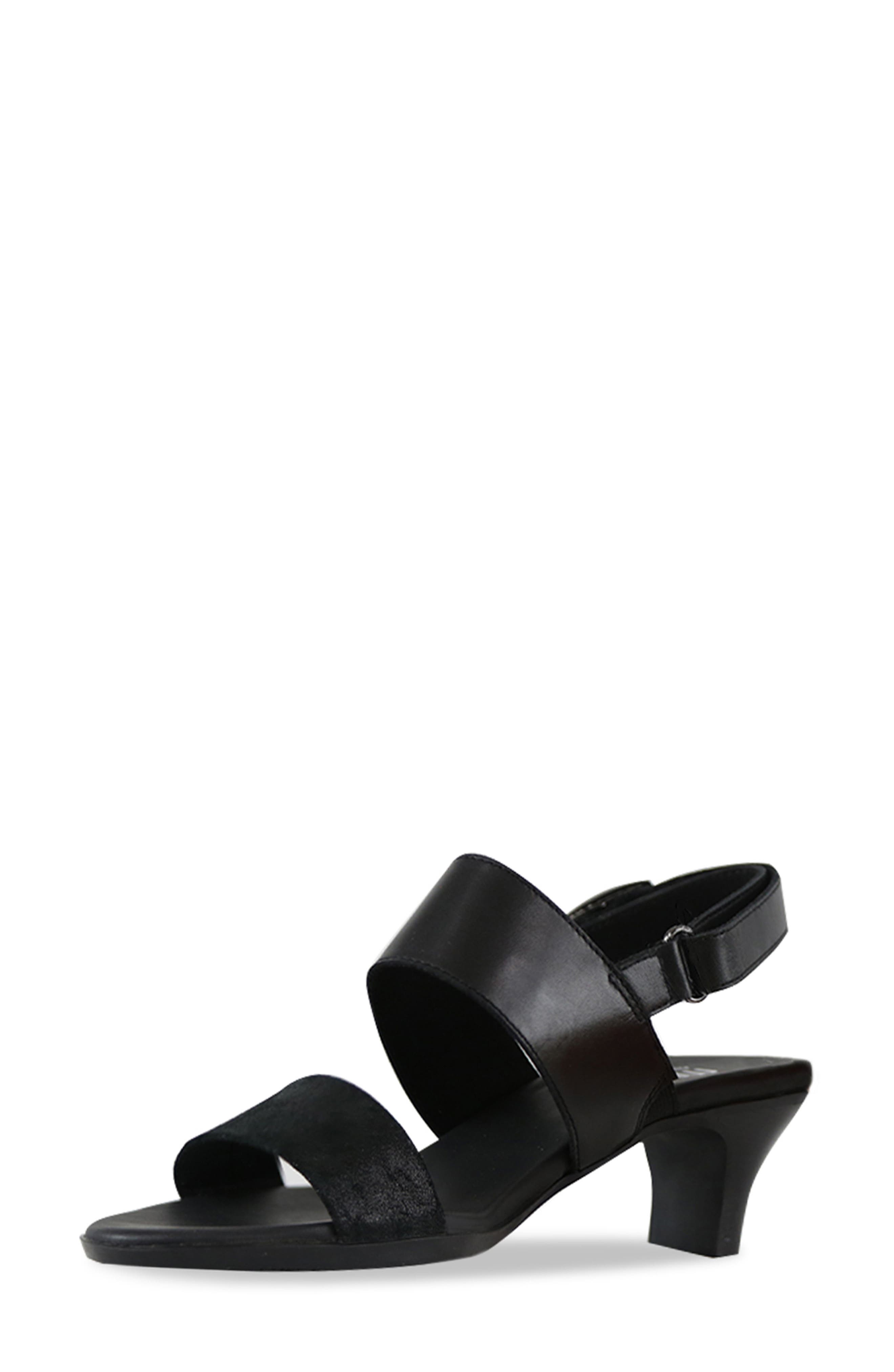 Munro Livia Slingback Sandal, Alternate, color, Black Shim