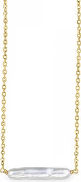 Astor & Orion Maris Pearl Bar Necklace