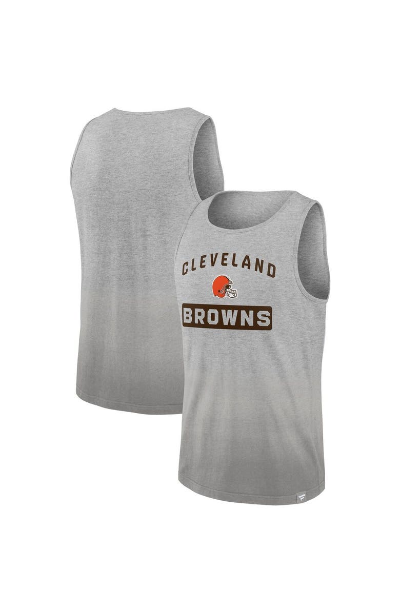 FANATICS Men's Fanatics Branded Heathered Gray Cleveland Browns Our Year Tank Top, Main, color, 