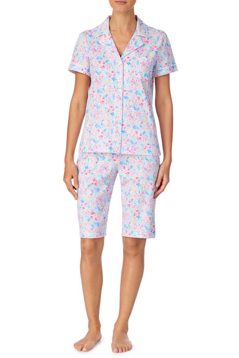 Notch Bermuda Pajamas, Main, color, MULTI FLORAL