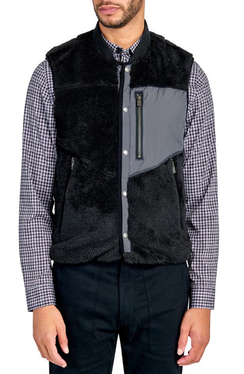 Brooklyn Brigade Solid Fuzzy Vest in Black 