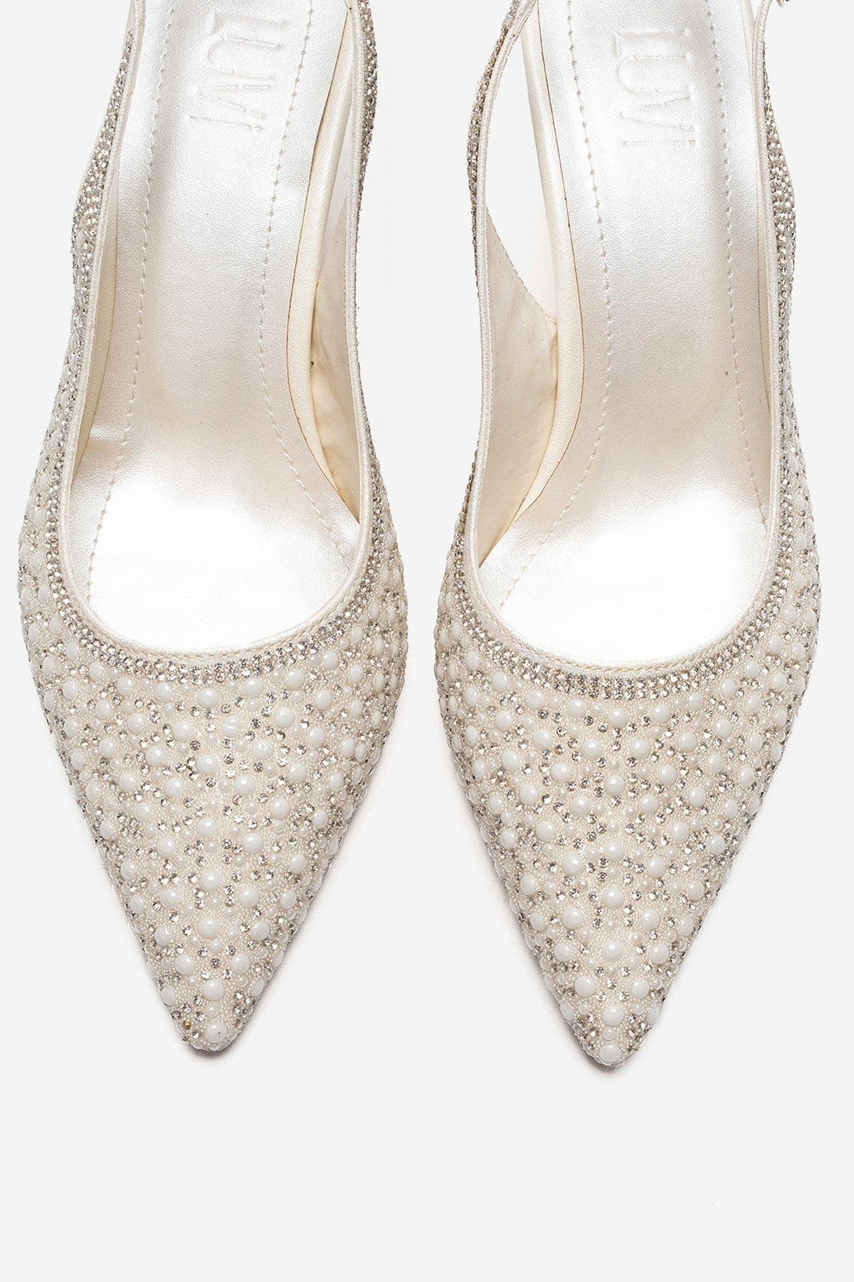 Prologue Shoes Linnea Stiletto Slingback Pump, Alternate, color, Ivory