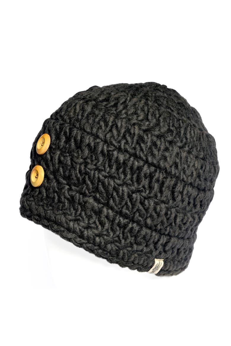 Hand Crochet Acorn Hat, Alternate, color, Linen