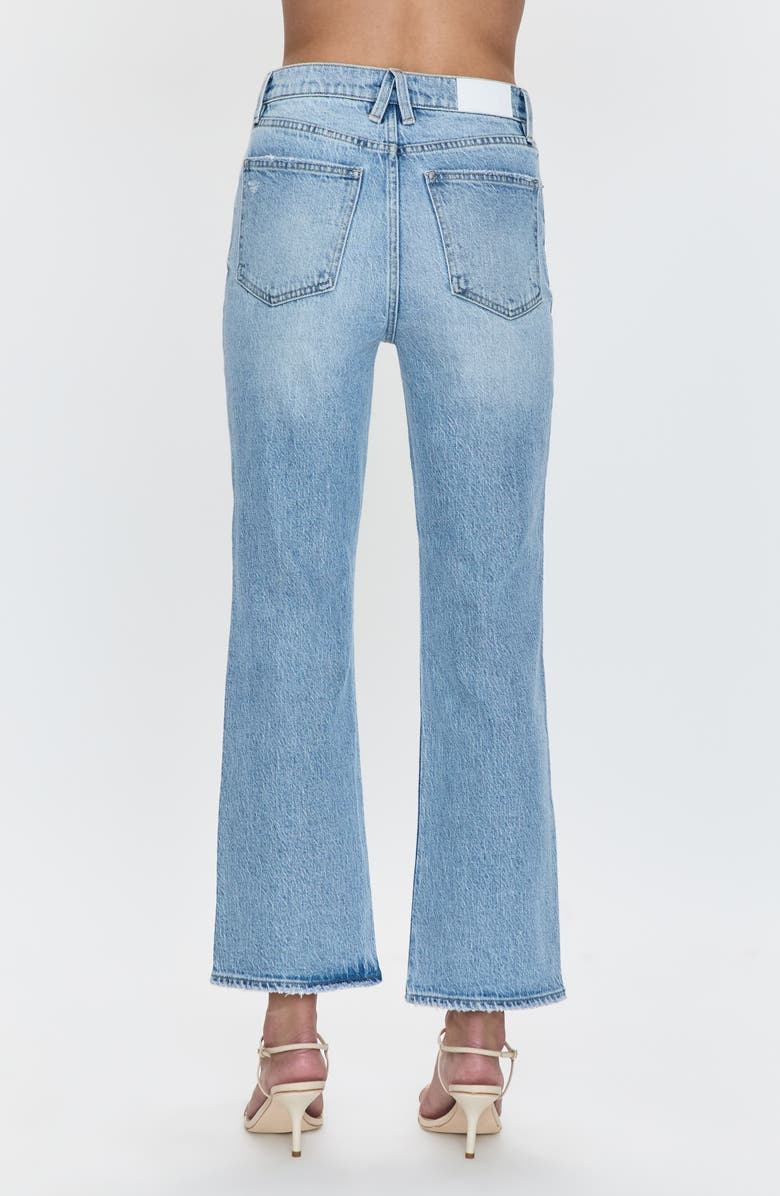 Ally Raw Step Hem High Waist Crop Bootcut Jeans