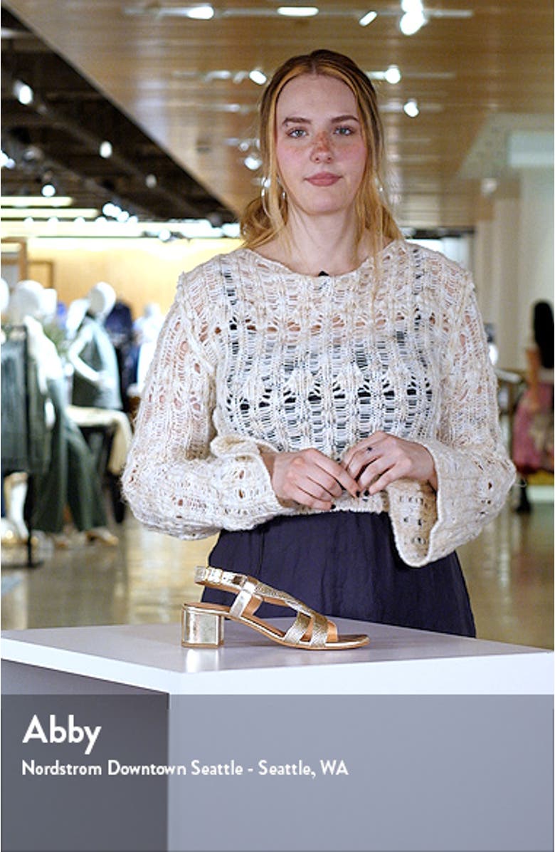 Upbeat Block Heel Slingback Sandal, sales video thumbnail