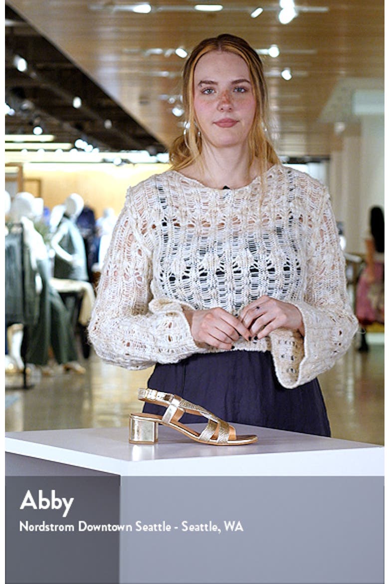 Upbeat Block Heel Slingback Sandal video