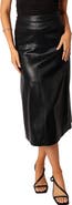 Petal & Pup Miller Faux Leather Midi Skirt