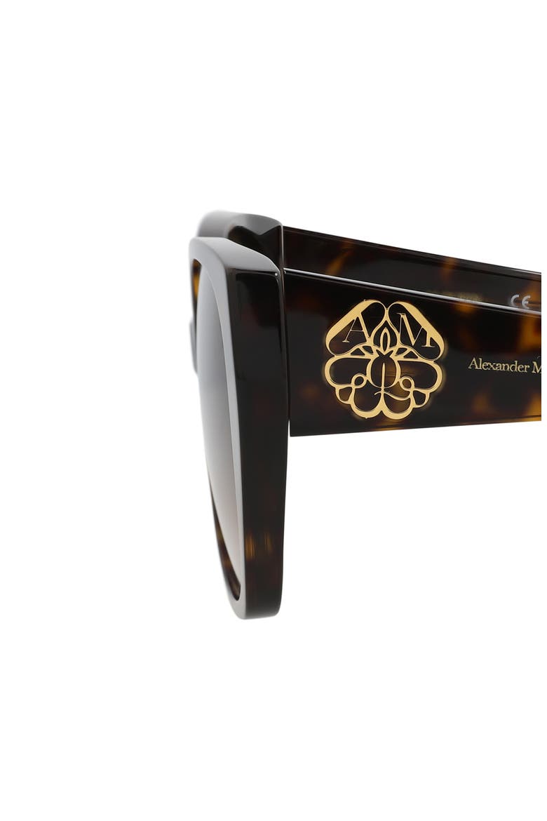 58mm Oversize Cat Eye Sunglasses, Alternate, color, HAVANA HAVANA BROWN