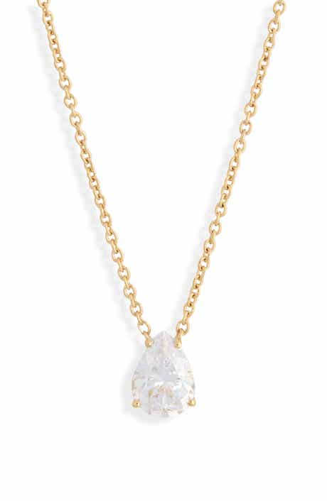Modern Love Cubic Zirconia Pendant Necklace