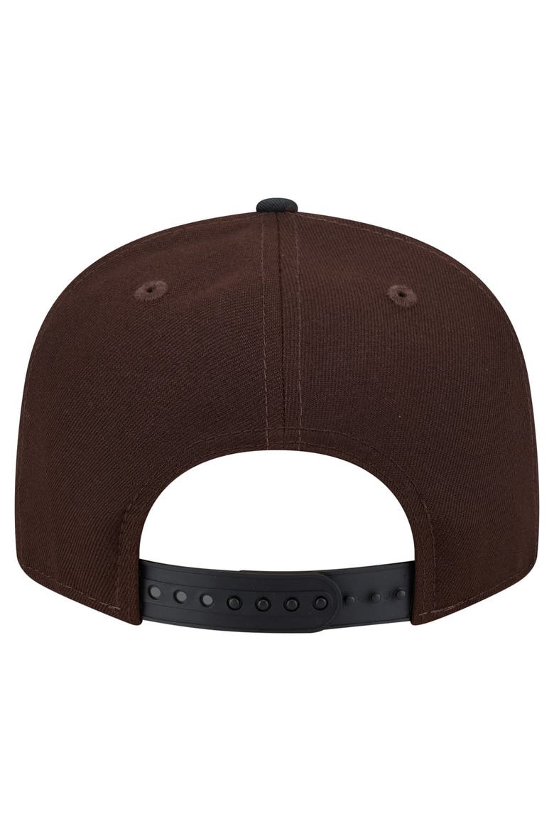 Men's New Era  Dark Brown Detroit Lions Burnt Wood Camo 9FIFTY Snapback Hat, Alternate, color, Dark Brown