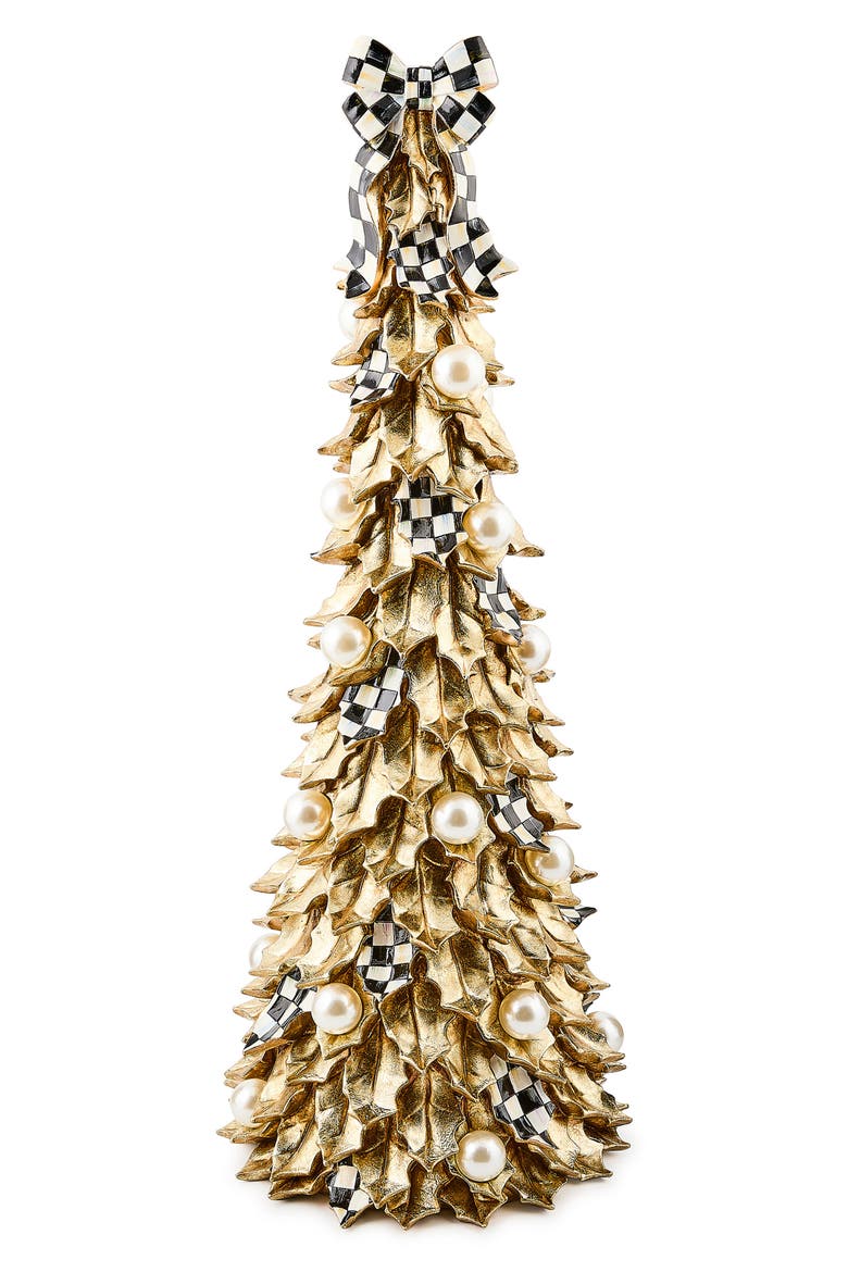 Courtly Noel Handmade Tall Faux Pearl Tree Figurine, Main, color, COURTLY