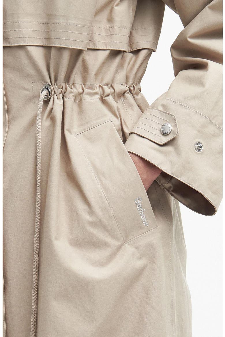 Lavender Waterproof Hooded Coat, Alternate, color, LT SAND