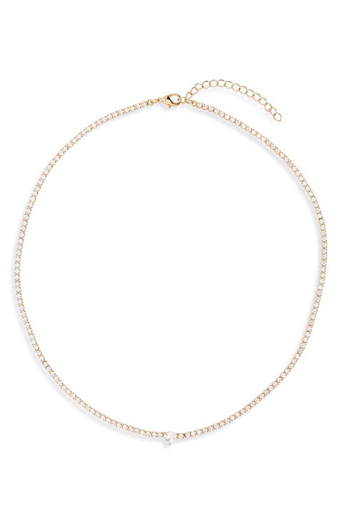 Cubic Zirconia Tennis Necklace