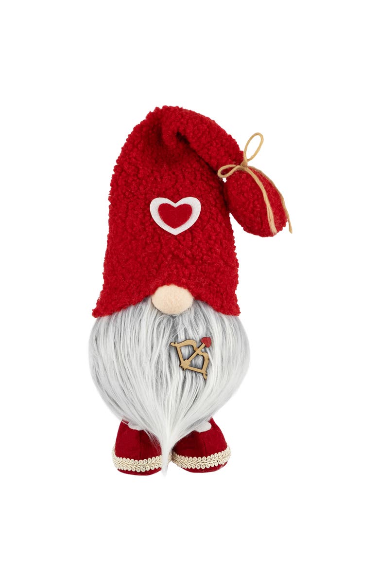 Northlight Valentine's Day Gnome Figurine with Bow and Arrow - 19.5" - Red, Main, color, Red