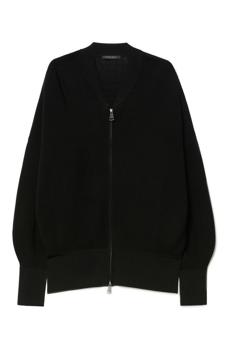 Rafia Bomber Jacket, Alternate, color, BLACK