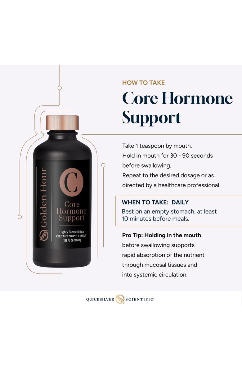 Quicksilver Scientific Core Hormone Support Liposomal Daily Adaptogenic Supplement, Alternate, color, NO COLOR