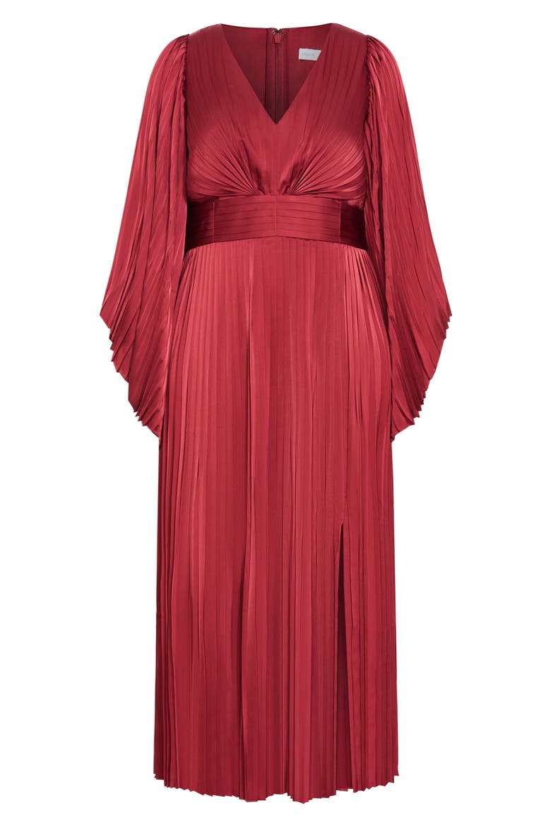 Carmina Long Sleeve Maxi Dress, Alternate, color, CURRANT