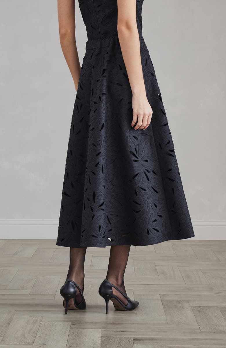 Brunello Cucinelli Fern Texture Circle skirt, Alternate, color, 