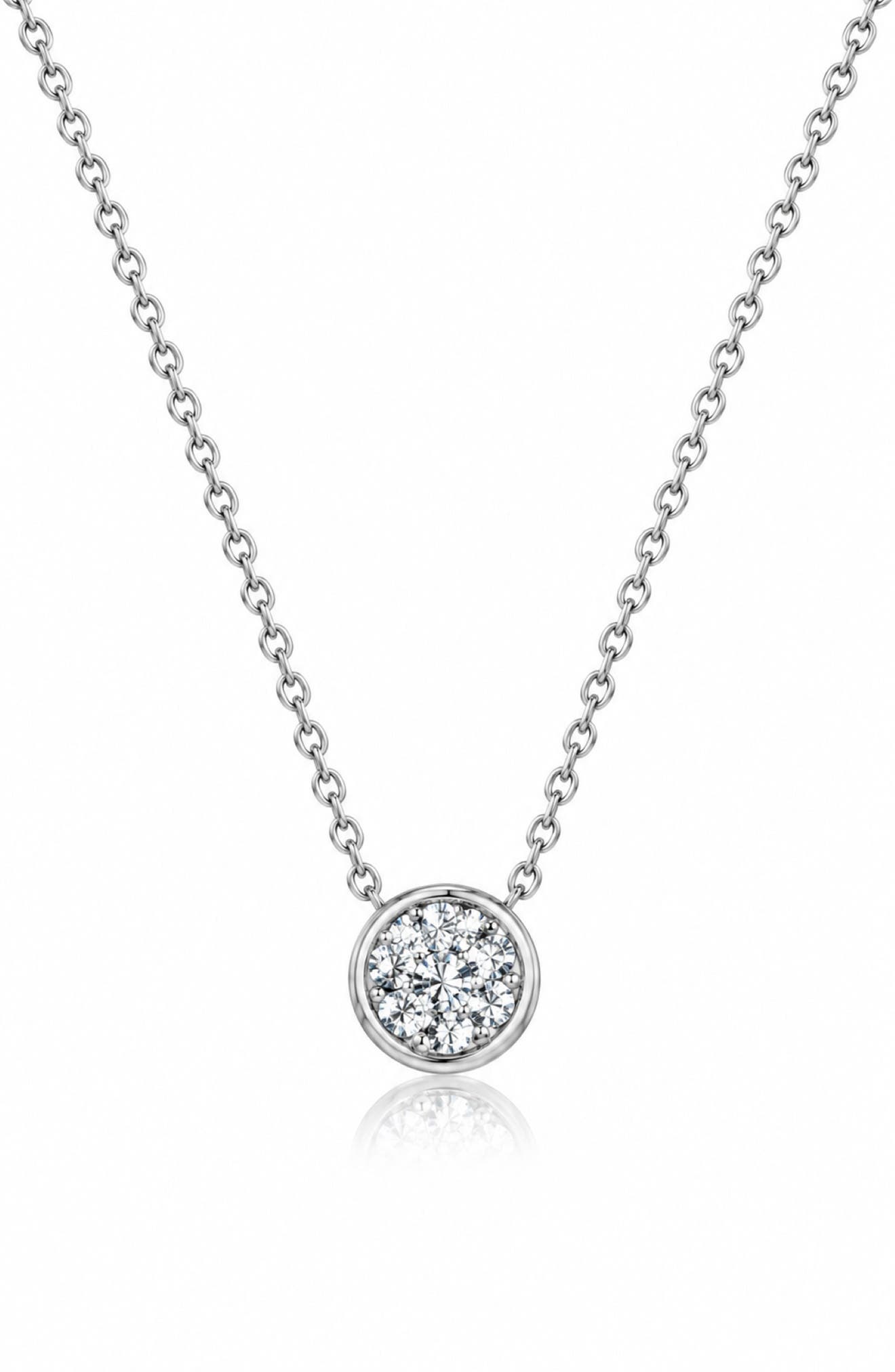 14K WG PLATED MOIS NECKLACE