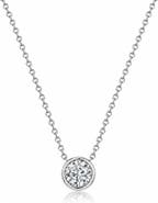 House of Frosted 14K WG PLATED MOIS NECKLACE
