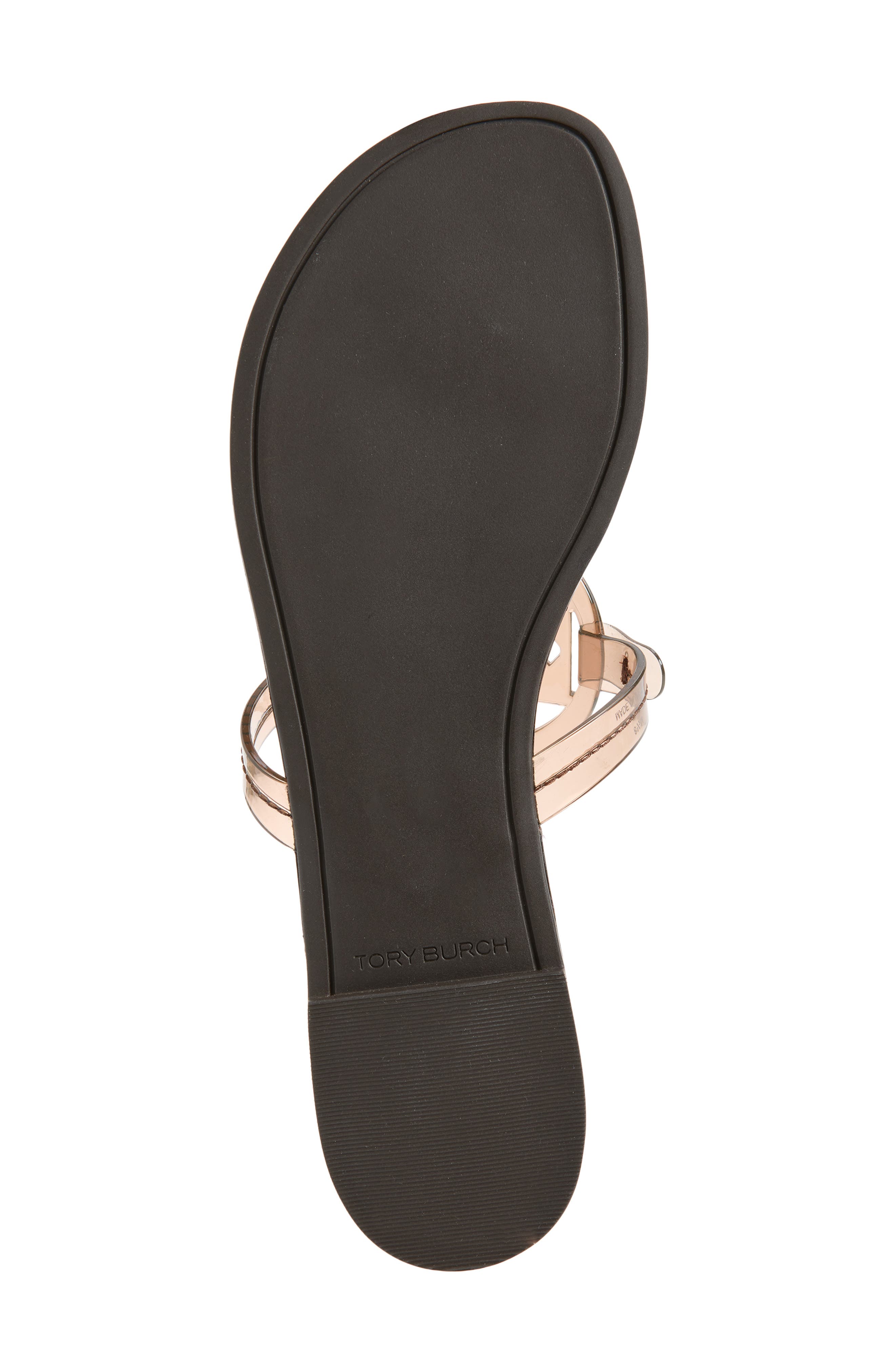 Tory Burch Miller Jelly Thong Sandal, Alternate, color, Soft Brown